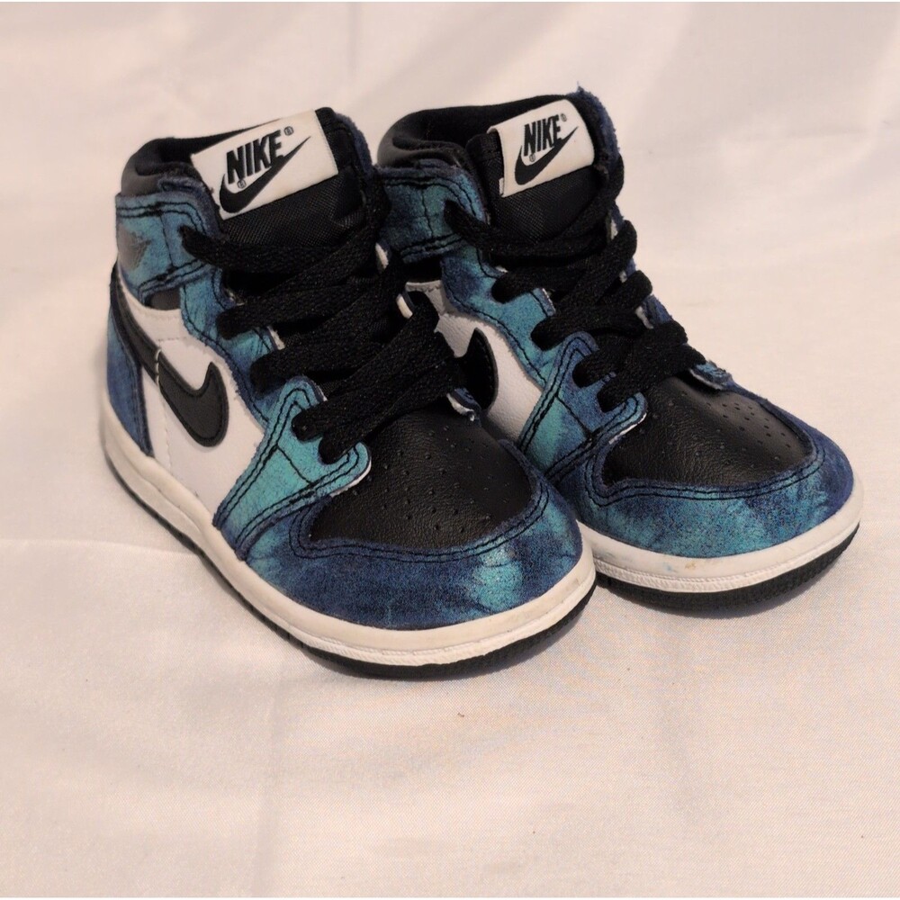 Jordan Air Jordan Boys' High Top Sneakers Black Blue White 5C CU0450-100